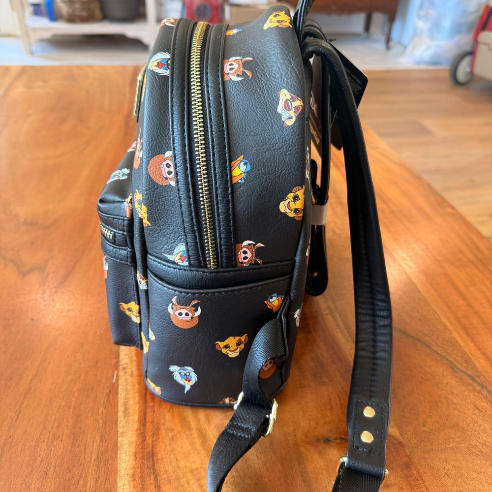 Disney Loungefly The Lion King Character Faces Mini Backpack NWT - Picture 5 of 6